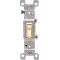 Leviton  トグルスイッチ 15A アイボリー 10パック (01451-02I) / SWITCH GRND SP 15A IVORY