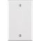 Leviton ブランクウォールプレート １ギャング ホワイト (88014-000) / BLANK WALLPLATE 1G WHITE