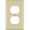 Leviton プラスティック製2口コンセントウォールプレート 1ギャング アイボリー 20枚入 (86003-000) / RECEPTACLE WALLPLATE1GIV