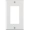 Leviton プラスティック製GFCI/ロッカーウォールプレート 1ギャング (80401-00W) / DECORA WALLPLATE 1G WHT