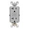 Leviton  GFCIコンセント 20A グレー (GFNT2-KGY) / GFI ST RECEPT 20A GRY