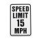 HY-KO アルミニウム製サインプレート「Speed Limit 15 Mph」(HW-24) / SIGN SPEED LIMIT 15 MPH