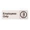 HY-KO プラスティックサイン「Employees Only」5枚入 (D-2) / SIGN DECO EMPLOY ONLY3X9