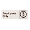 HY-KO プラスティックサイン「Employees Only」5枚入 (D-2) / SIGN DECO EMPLOY ONLY3X9