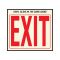 HY-KO ビニール製サインプレート「Exit」10枚入 (EE-3) / SIGN SAFETY EXIT 10X12"