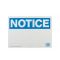 HY-KO プラスティック製サインプレート「Notice」5枚入 (580) / SIGN OSHA NOTICE 10X14"