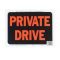 HY-KO プラスティック製サインプレート「Private Drive」10枚入 (3028) / SIGN PRIVATE DRIVE PLAS