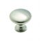 Amerock Allison ラウンド型キャビネットノブ ブラッシュドクロム (14404SCH) / KNOB 1-3/16"RND CHROME