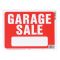HY-KO プラスティック製サインプレート「Garage Sale」10枚入 (20606) / SIGN GARAGE SALE 9"X12"