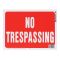 HY-KO プラスティック製サインプレート「No Trespassing」10枚入 (20612) / SIGN NO TRESPASSING R/W