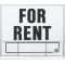 Hy-Ko  プラスティック製サインプレート 「For Rent」5枚入（LFR-4）/ SIGN FOR RENT 20X24"BRKT