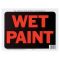 HY-KO プラスティック製サインプレート「Wet Paint」10枚入 (3032) / SIGN WET PAINT9X12"PLSTC