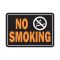 HY-KO アルミニウム製サインプレート「No Smoking」12枚入 (811) / SIGN NO SMOKW AL 10X14"