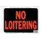 HY-KO プラスティック製サインプレート「No Loitering」10枚入 (3036) / SIGN NO LOITER9X12"PLSTC