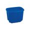 Homz スナップ蓋付収納トート 10ガロン ブルー 10個セット (6610DWBL.10) / TOTE SNAP LID 10GL BLUE
