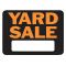 HY-KO プラスティック製サインプレート「Yard Sale」10枚入 (3033) / SIGN YARD SALE9X12"PLAST