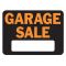 HY-KO プラスティック製サインプレート「Garage Sale」10枚入 (3023) / SIGN GAR SALE 9X12"PLAST
