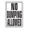 HY-KO アルミニウム製サインプレート「No Dumping Allowed」 (HW-4) / SIGN NO DUMPING ALUM