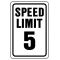 HY-KO アルミニウム製サインプレート「 Speed Limit 5 Mph」(HW-23) / SIGN SPEED LIM 5MPH ALUM