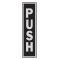HY-KO アルミニウム製サインプレート「Push」10枚入 (435) / SIGN PUSH 2X8" ALUM