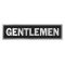 HY-KO アルミニウム製サインプレート「Gentlemen」10枚入 ( 415) / SIGN GENTLEMEN 2X8" ALUM
