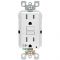 Leviton アラーム付GFIコンセント 15amps ホワイト (GFTA1-W) / AUDIBLE GFI RECPT15A WHT