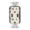 Leviton Decora USBコンセント 20AMP ライトアーモンド (T5832-T) / USB OUTLET 20A LA