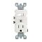 Leviton タンパーレジスタント コンビネーションスイッチコンセント ホワイト / COM SWTCH/TR OUT 15A WHT