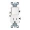 Leviton Decora タンパーレジスタントコンビネーションスイッチコンセント 15A ホワイト (T5625-W) / DEC COM SW/TR OT 15A WH
