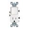 Leviton Decora タンパーレジスタントコンビネーションスイッチコンセント 15A ホワイト (T5625-W) / DEC COM SW/TR OT 15A WH