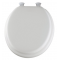 Mayfair ビニールクッション式トイレ便座 丸型 ホワイト (13EC-000) / TOILET SEAT RND SFT WHT