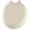 Mayfair ビニールクッション式トイレ便座 丸型 ボーン (13EC-006) / TOILET SEAT RND SFT BONE