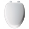 Mayfair ビニールクッション式トイレ便座 細長型 ホワイト (113EC-000 ) / TOILET SEAT ELNG SFT WHT