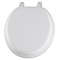 Mayfair ビニールクッション式トイレ便座 丸型 /  TOILET SEAT RND SFT WHT