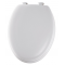 Mayfair 木製トイレ便座 細長型 ホワイト (144ECA-000) / TOILET SEAT ELNG PREM WH