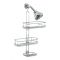 InterDesign Linea ステンレススティール製シャワーキャディ (69286) / SHOWER CADDY LINEA SILVR