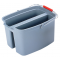 Rubbermaid Commercial 長方形ダブルバケツ グレー (2628-88-GRAY) / PAIL 19QT 2 WELL PLASGRY