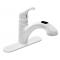 Moen Renzo 1ハンドルプルアウト式キッチン蛇口 グレーシャー仕上げ (CA87316W) / FAUCT KIT PULLOUT WHT LL