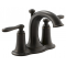 Kohler Linwood 2ハンドル洗面蛇口 オイルラブドブロンズ仕上げ (R45780-4D1-2BZ)