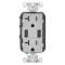 Leviton Decora コンセント＆USBチャージャー グレー (T5832-GY) / USB OUTLET 20AMP GRAY