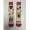 Hallmark クルーソックス スイーツ＆ワイン柄 2ペア入 (1SOX1022) / SWEETS AND WINE SOCKS