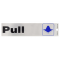 Hillman 英字デカール「 Push/Pull 」6枚セット ( 839828) / PULL DECAL SLV 2"X8"