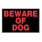 Hillman 英字サイン「BEWARE OF DOG」6枚セット (839924) / BEWARE OF DOG SIGN 8X12"