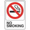 Hillman 英字サイン 「No Smoking」6枚セット (841770) / SIGN NO SMOKING 5X7"