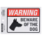 Hillman 英字デカール「BEWARE OF THE DOG」6枚セット (843349) / BEWARE DOG DECAL 4"X6"