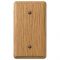 Amerelle Contemporary 木製ブランクウォールプレート ライトオークウッド (901BL) / WLL PLT BLNK WD UNFSH LO