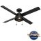 Hunter Fan Spring Mill シーリングファン 52インチ マットブラック (50336) / CELING FAN MAT BLK 52"