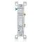 Leviton 抗菌加工済トグルスイッチ シングルポール ホワイト (A1451-2AW) / SWITCH TOG SINGL POLE WH