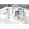 InterDesign Dakota 歯ブラシホルダー ホワイトマーブル (28250) / TOOTHBRSH HOLDER DKT STN