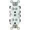 Leviton 改ざん防止コンセント ホワイト (TWR15-00W) / RCPTCL TMPR RSTANT WHT